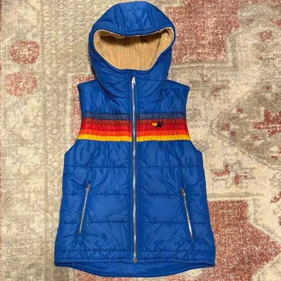 Aviator Nation Puffer Vest with Hood - Picture 10 of 13